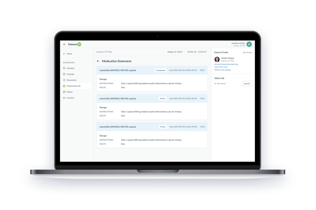 Science 37® Integrates Electronic Health Records into Its Decentralized Clinical Trial Technology Platform
